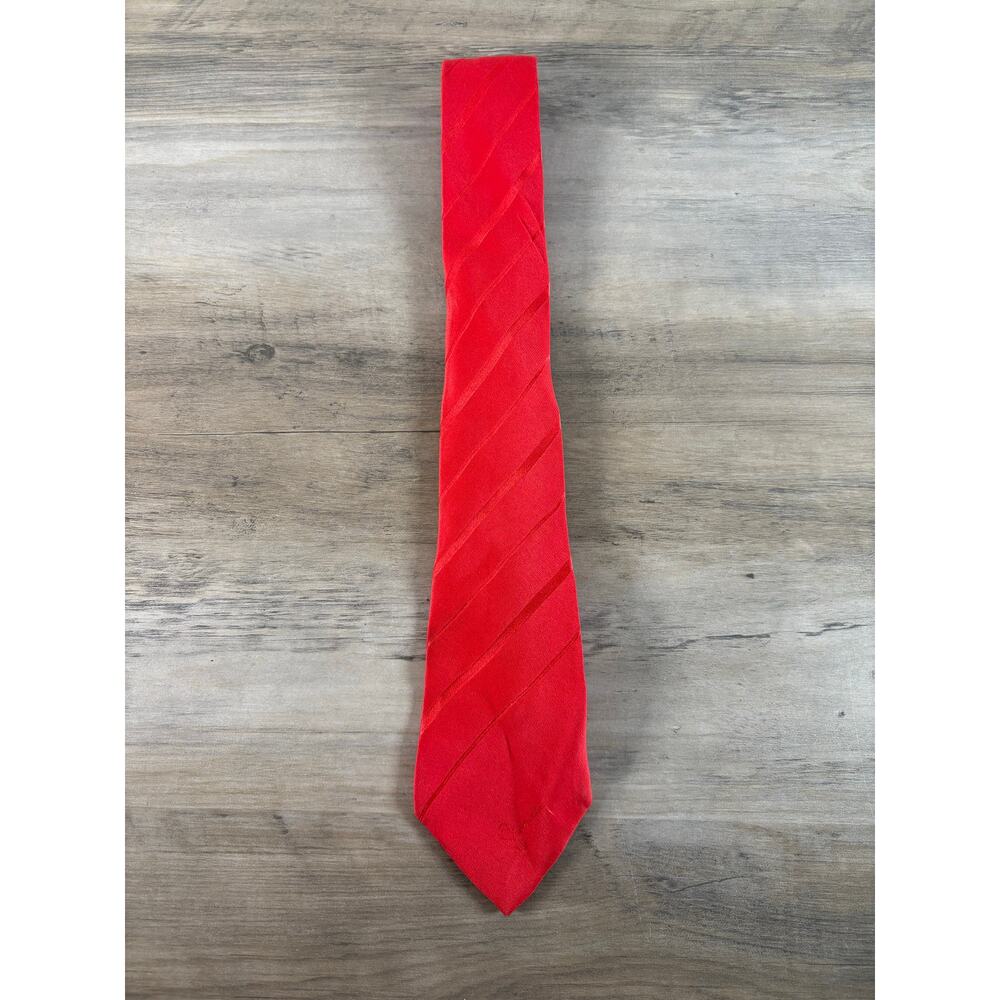 Givenchy Solid Red Men's‎ Silk Tie- Power Tie- EUC